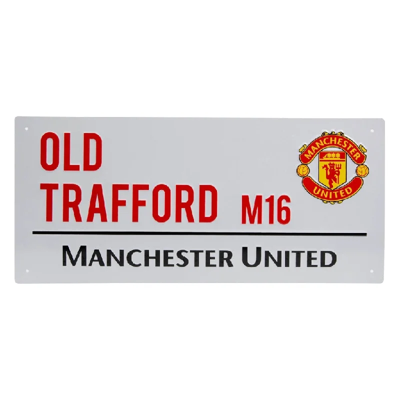 Manchester United Official Stadium Metal Street Sign