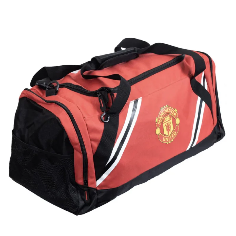 Manchester United Official Stripe Duffle Bag