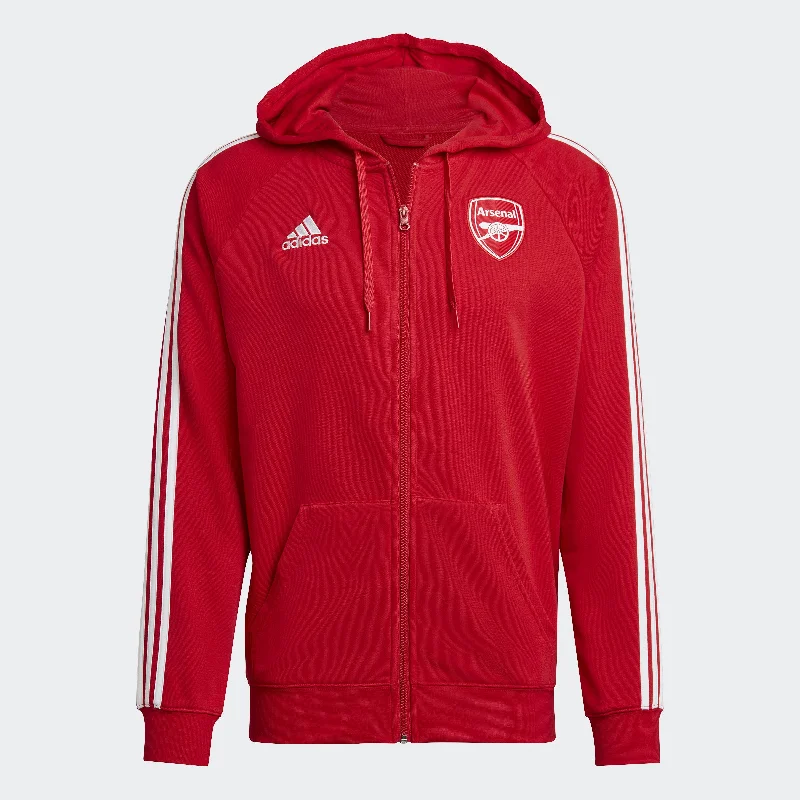 Men's adidas Arsenal DNA 3-Stripes Full-Zip Hoodie