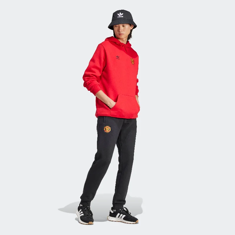 Men's adidas Manchester United Essentials Trefoil Tracksuit Bottoms