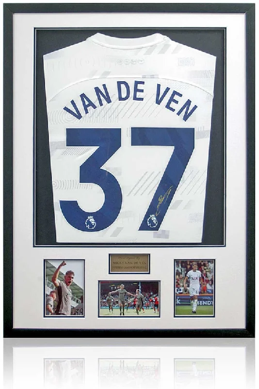 Micky van de Ven Tottenham Hotspur Hand Signed Football Shirt AFTAL COA