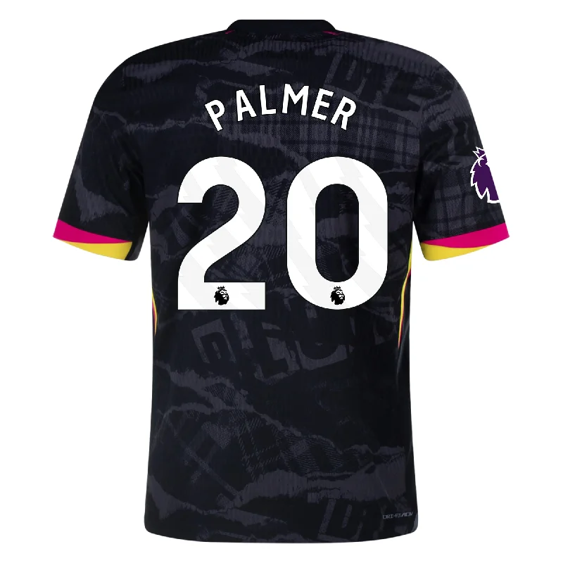 Nike Chelsea Authentic Cole Palmer Third Jersey w/ EPL Patch 24/25 (Anthracite/Pink Prime)