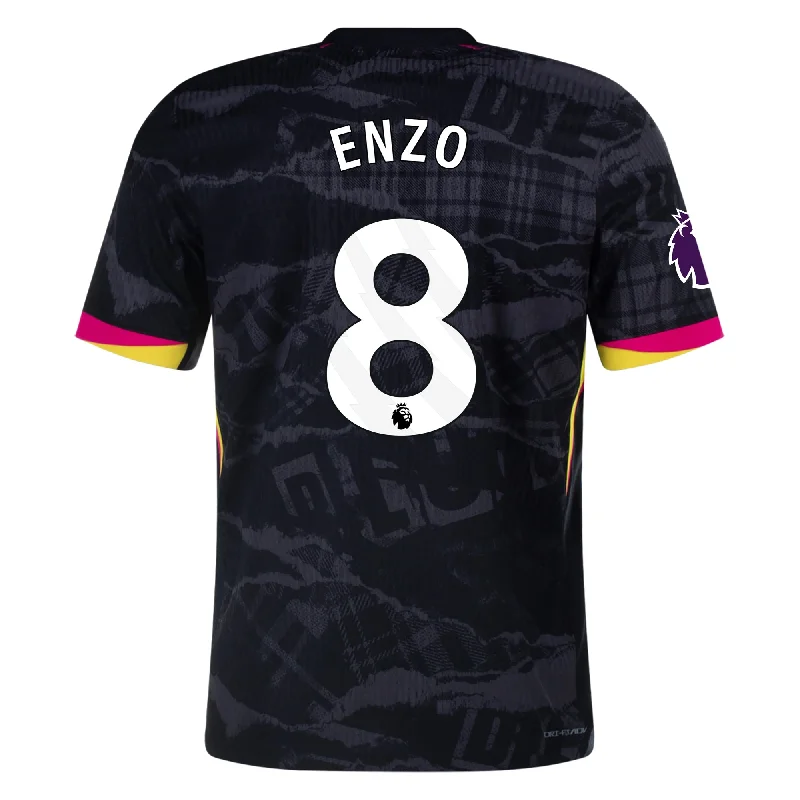 Nike Chelsea Authentic Enzo Third Jersey w/ EPL Patch 24/25 (Anthracite/Pink Prime)