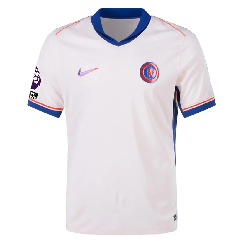 Nike Chelsea Away Jersey w/ EPL + No Room For Racism Patches 24/25 (Guava Ice/Rush Blue)