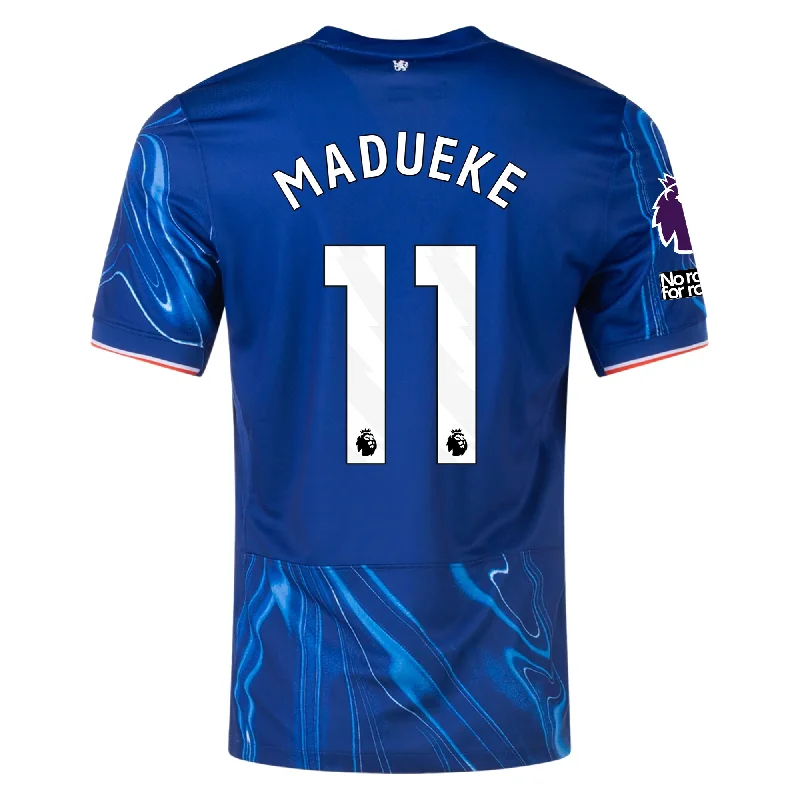 Nike Chelsea Noni Madueke Home Jersey w/ EPL + No Room For Racism Patches 24/25 (Rush Blue/Team Orange)