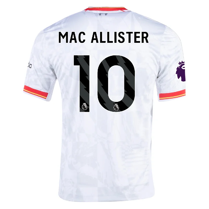 Nike Liverpool Alexis Mac Allister Third Jersey w/ EPL Patch 24/25 (White/Pure Platinum)