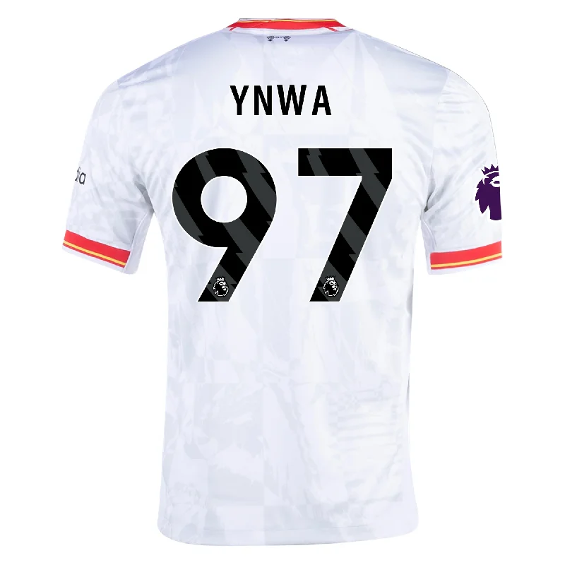 Nike Liverpool YNWA Third Jersey w/ EPL Patch 24/25 (White/Pure Platinum)