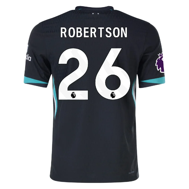 Nike Liverpool Authentic Andy Robertson Away Jersey w/ EPL Patch 24/25 (Night Forest/Washed Teal)