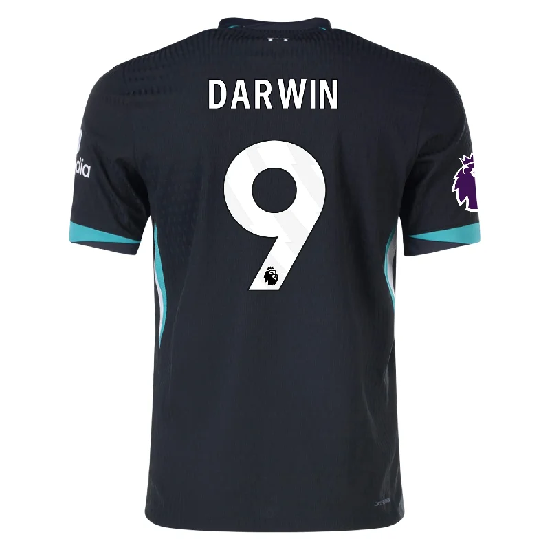 Nike Liverpool Authentic Darwin Núñez Away Jersey w/ EPL Patch 24/25 (Night Forest/Washed Teal)