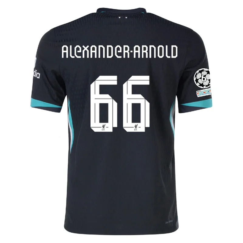 Nike Liverpool Authentic Trent Alexander-Arnold Away Jersey w/ Champions League 24/25 (Night Forest/Washed Teal)