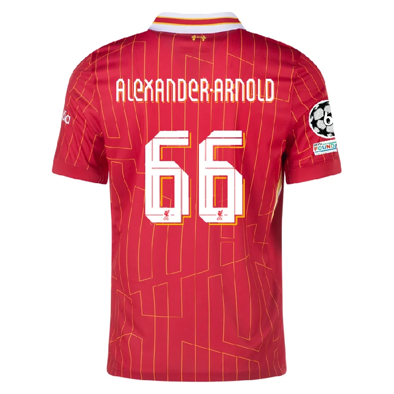 Nike Liverpool Trent Alexander-Arnold Home Jersey w/ Champions League Patches 24/25 (Gym Red/Chrome Yellow)