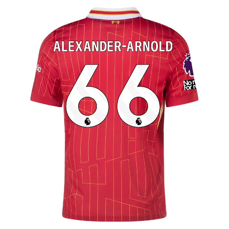 Nike Liverpool Trent Alexander-Arnold Home Jersey w/ EPL + No Room For Racism Patches 24/25 (Gym Red/Chrome Yellow)