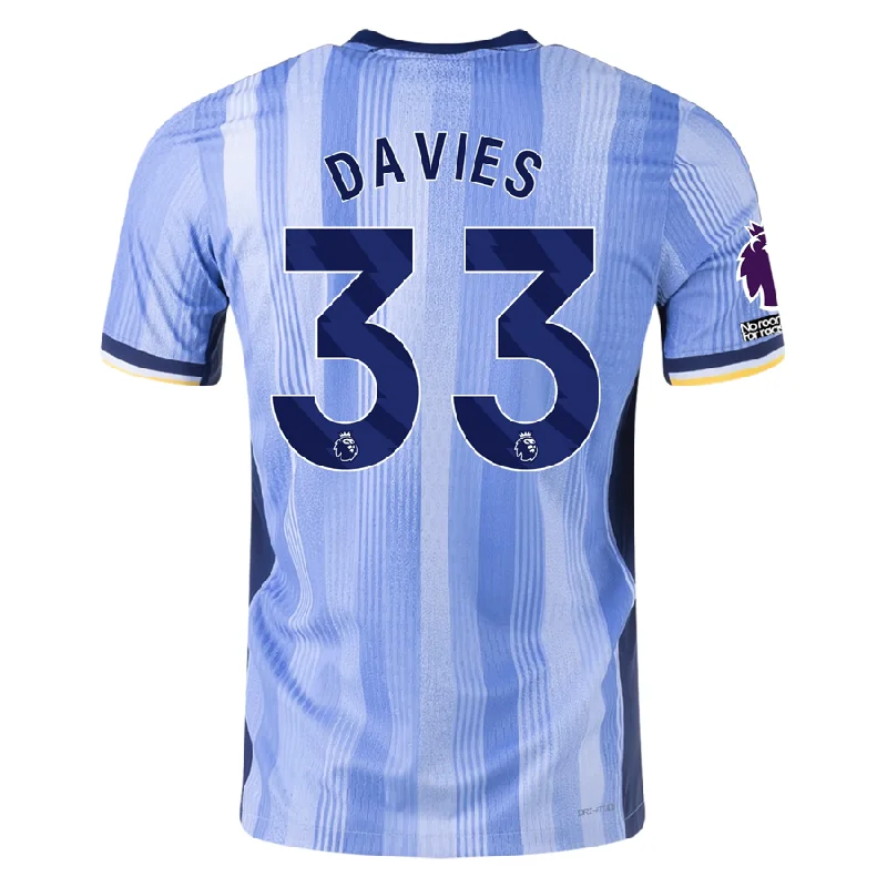 Nike Tottenham Ben Davies Authentic Away Jersey w/ EPL + No Room For Racism Patches 24/25 (Cobalt Bliss/Binary Blue)