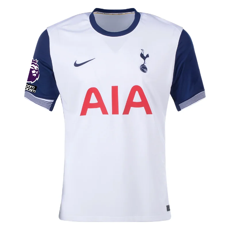 Nike Tottenham Home Jersey w/ EPL + No Room For Racism Patches 24/25 (White/Binary Blue)