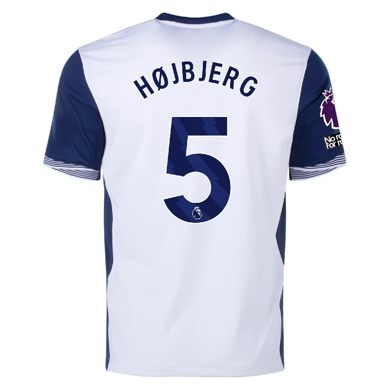 Nike Tottenham Pierre-Emile Højbjerg Home Jersey w/ EPL + No Room For Racism Patches 24/25 (White/Binary Blue)