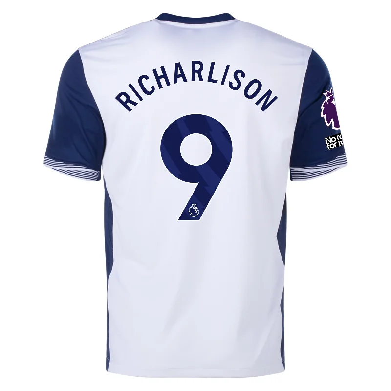 Nike Tottenham Richarlison Home Jersey w/ EPL + No Room For Racism Patches 24/25 (White/Binary Blue)