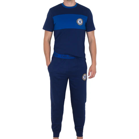 Official Chelsea FC Mens Pyjamas Long