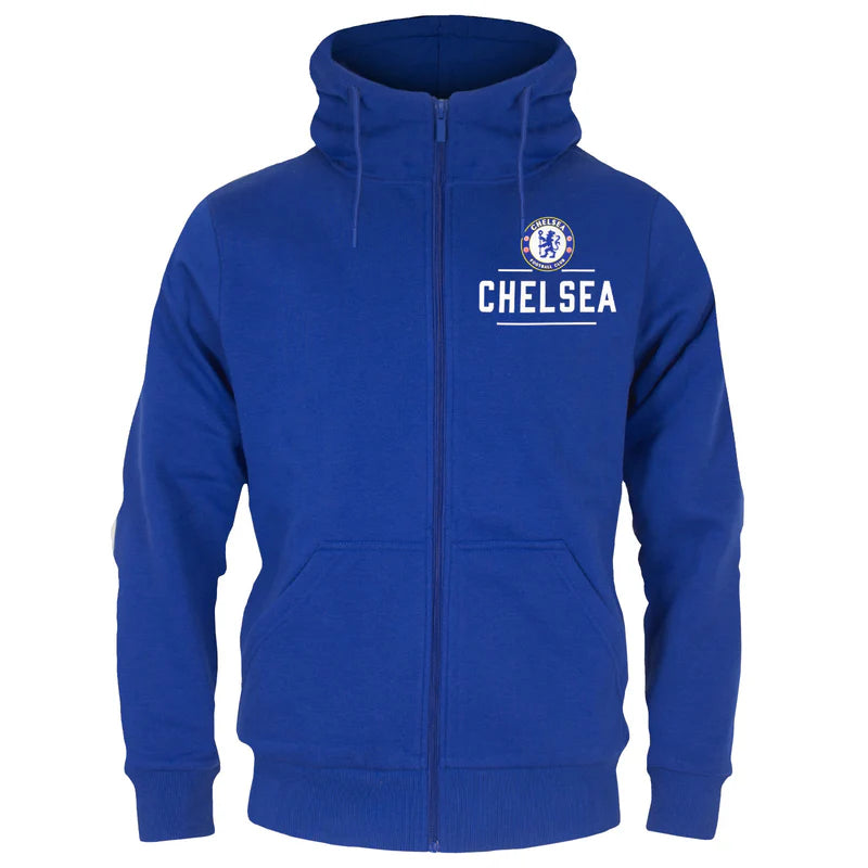 Official Chelsea FC Mens Zip Hoodie