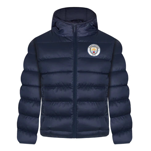 Official Manchester City FC Boys Quilted Jacket