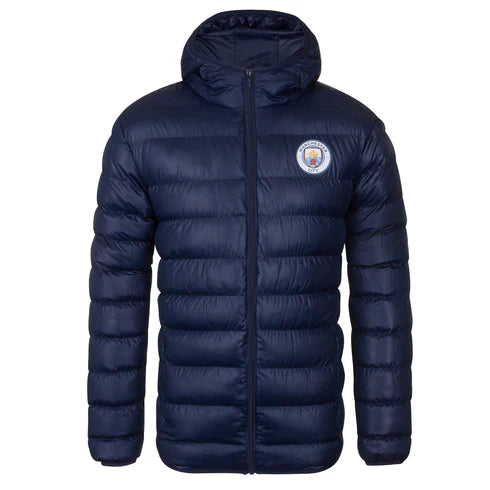 Official Manchester City FC Mens Quilted Jacket