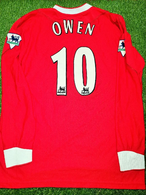 Owen Liverpool 2002 2003 2004 Home Long Sleeve Reebok Jersey Shirt Camiseta L