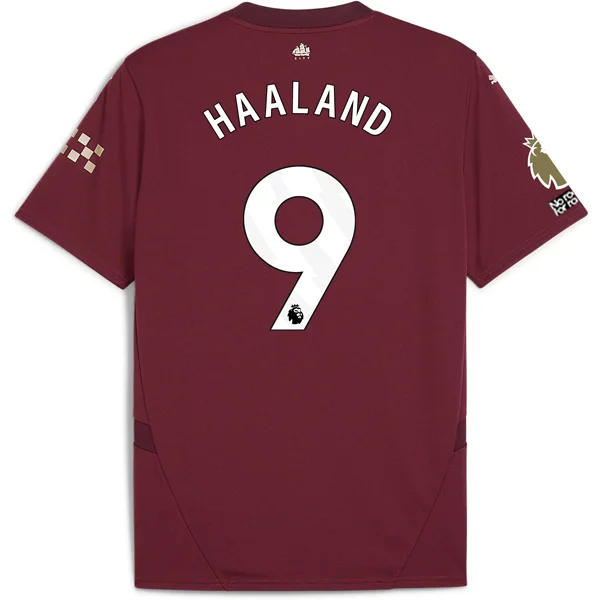 Puma Manchester City Erling Haaland Third Jersey w/ EPL + No Room For Racism + Club World Cup Patches24/25 (Dark Jasper)