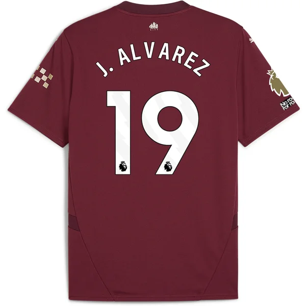 Puma Manchester City Julian Alvarez Third Jersey w/ EPL + No Room For Racism + Club World Cup Patches24/25 (Dark Jasper)