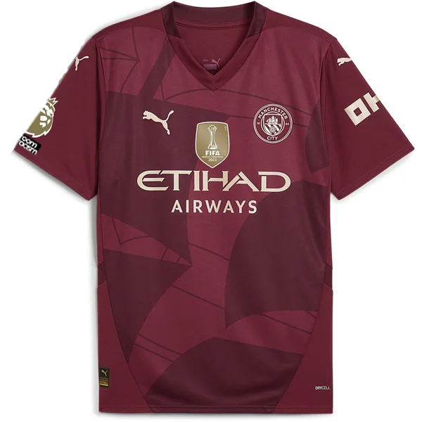 Puma Manchester City Third Jersey w/ EPL + No Room For Racism + Club World Cup Patches24/25 (Dark Jasper)