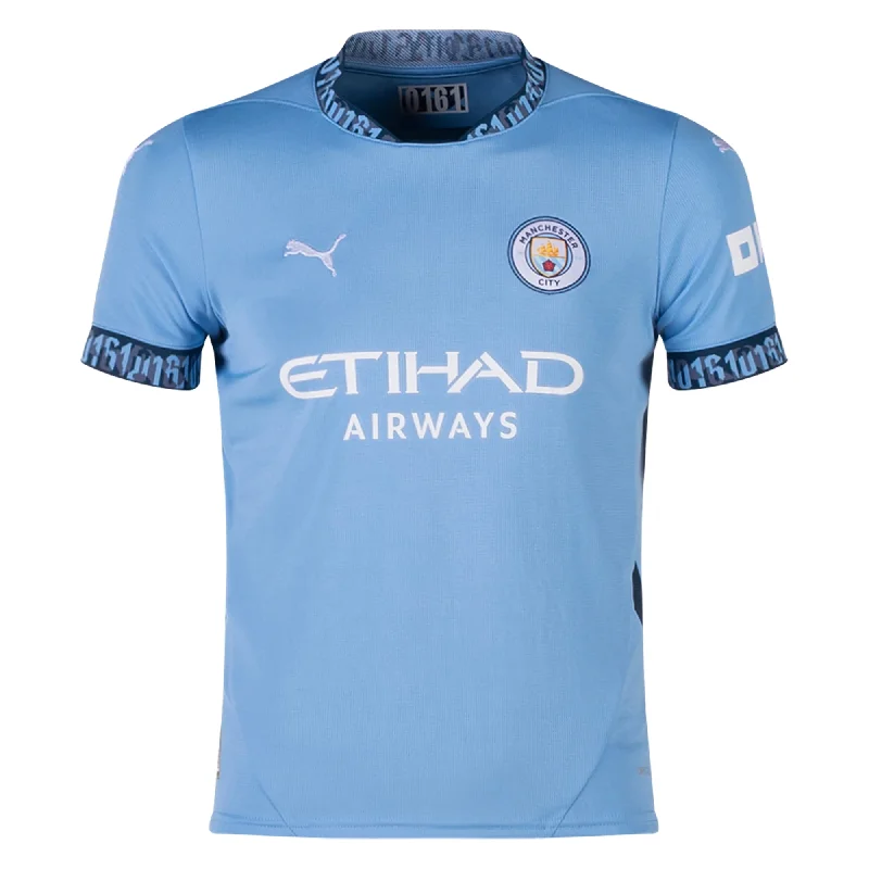 Puma Youth Manchester City Home 24/25 (Team Light Blue/Marine Blue)