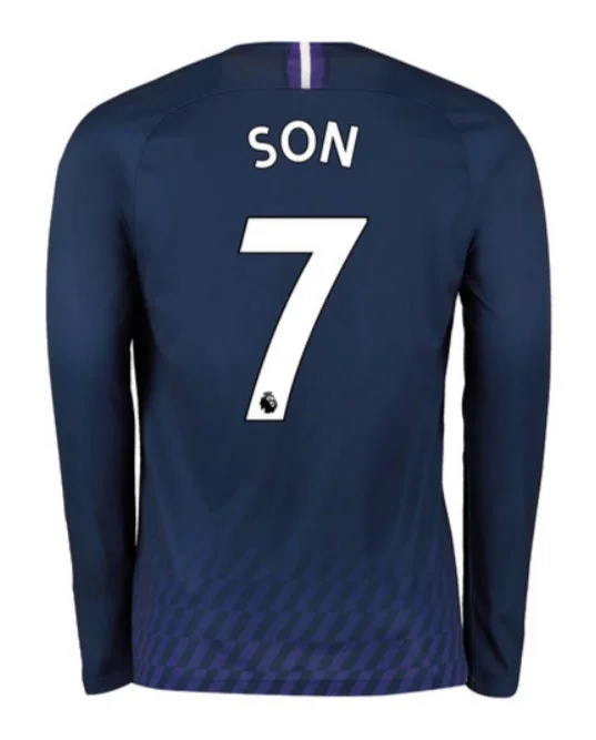 Son Heung-min Tottenham Hotspur Long Sleeve 19/20 Away Jersey