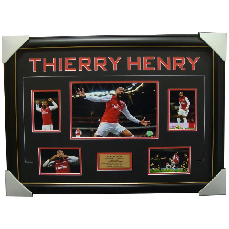 Thierry Henry Arsenal Photo Collage Framed with Plaque - 1595