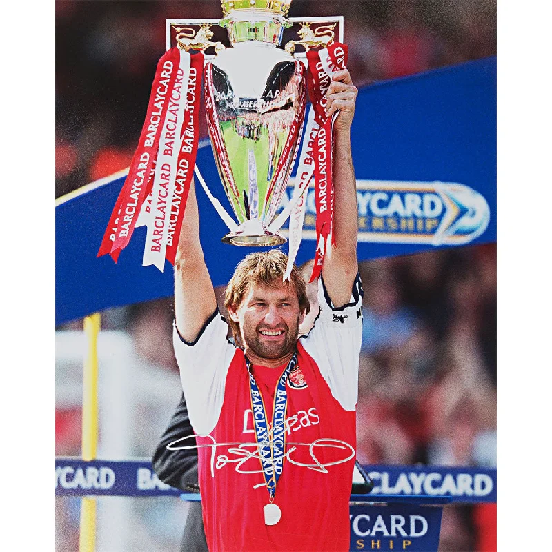 Tony Adams Authentically Signed F.A.Barclaycard Premiership Trophy Image