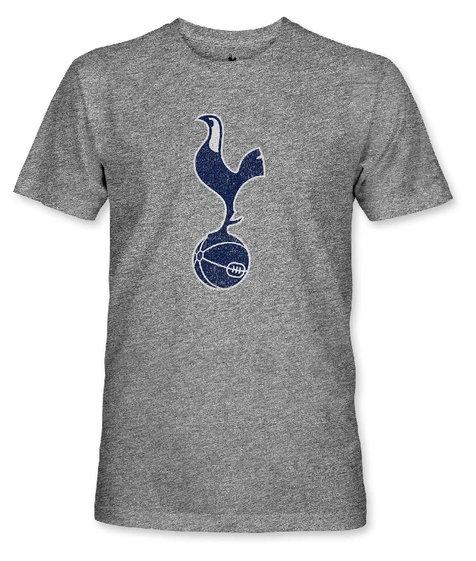 Tottenham Hotspur Color Badge Vintage Triblend T-Shirt - Grey