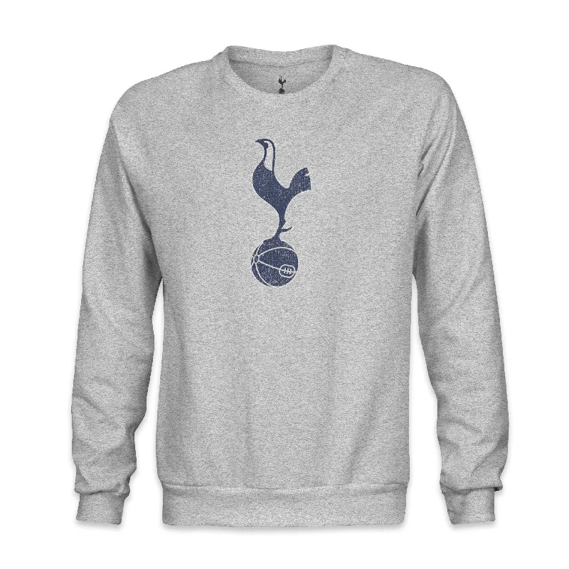 Tottenham Hotspur Color Badge Crewneck Sweatshirt - Grey