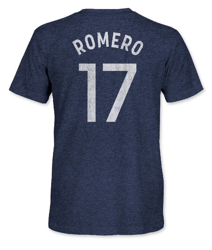 Tottenham Hotspur Cuti Romero Vintage Triblend T-Shirt - Navy