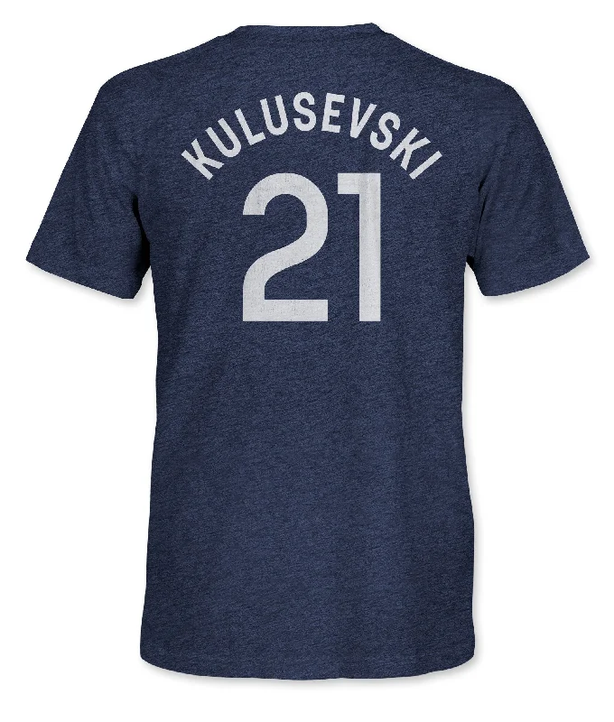 Tottenham Hotspur Dejan Kulusevski Vintage Triblend T-Shirt - Navy