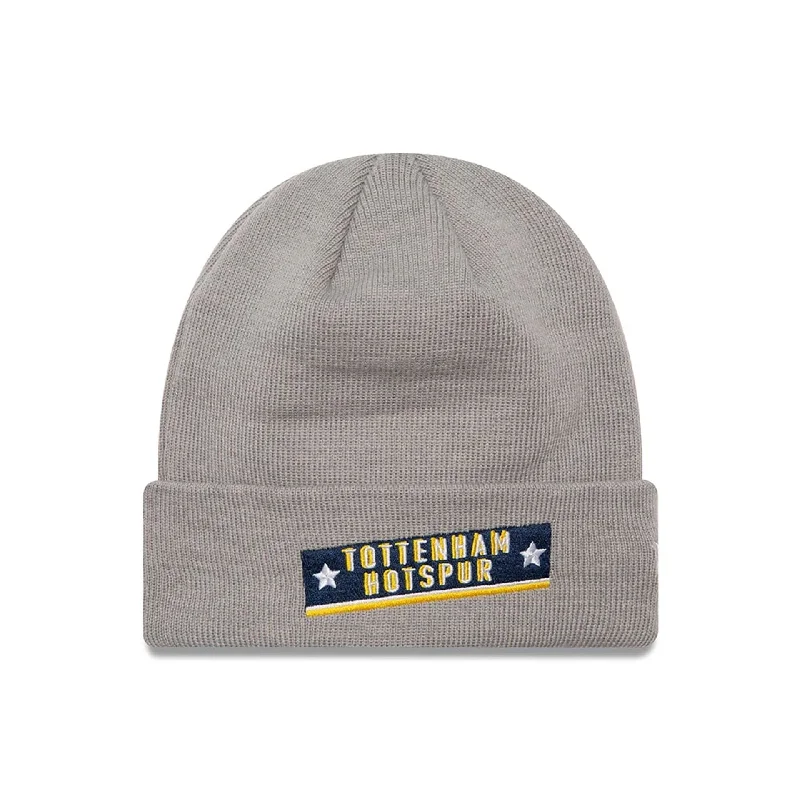 Tottenham Hotspur FC Graphic Grey Cuff Knit Beanie Hat