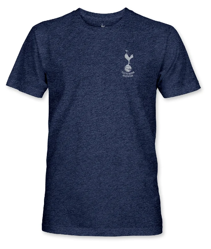 Tottenham Hotspur Left Mono Badge Vintage Triblend T-shirt - Navy