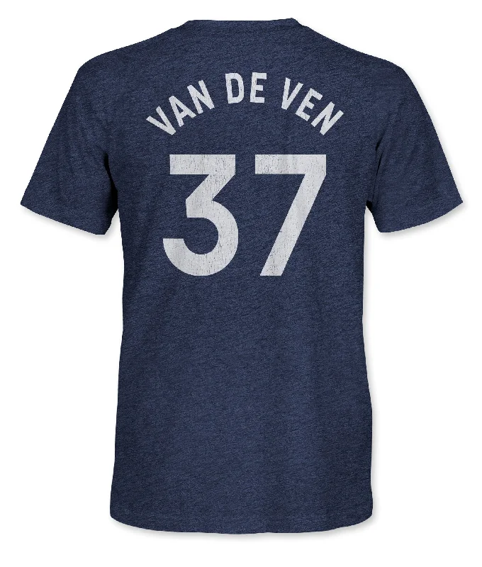 Tottenham Hotspur Micky Van De Ven Vintage Triblend T-Shirt - Navy