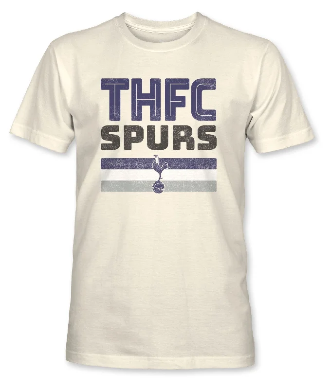 Tottenham Hotspur Retro Stripes Cotton T-shirt - Natural