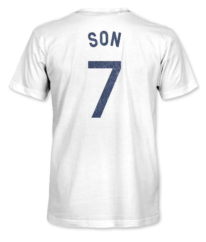 Tottenham Hotspur Son Heung-min Cotton T-Shirt - White