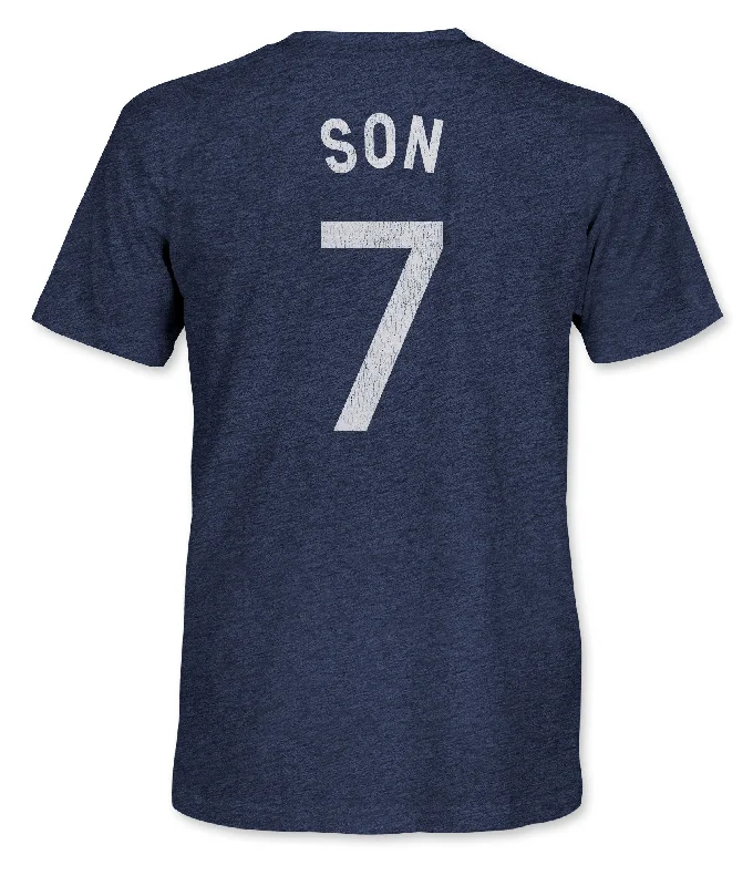 Tottenham Hotspur Son Heung-min Vintage Triblend T-Shirt - Navy