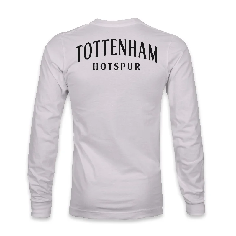 Tottenham Hotspur Team Arch Cotton Long Sleeve T-Shirt - Silver