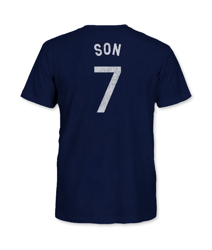 Tottenham Hotspur Youth Son Heung-min Cotton T-Shirt - Navy