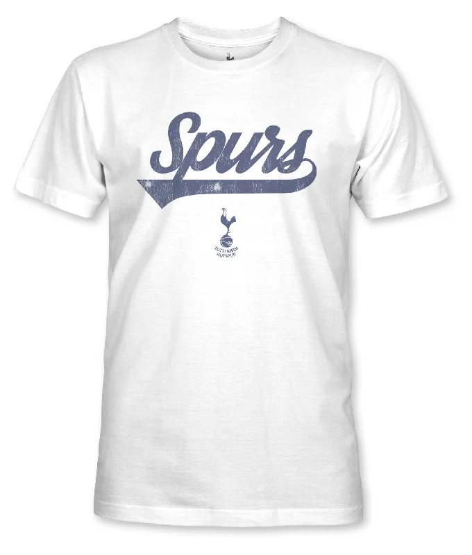 Tottenham Hotspur Script Cotton T-Shirt - White