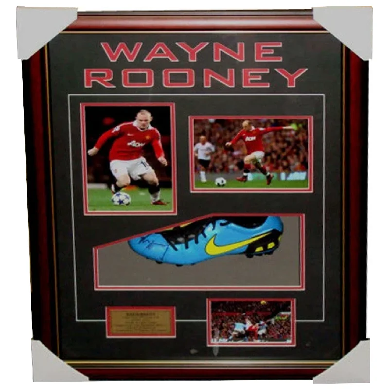 Wayne Rooney Manchester United Signed Boot Box Framed - 3578