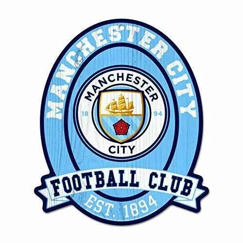 WinCraft Manchester City FC Wood Sign 11X13